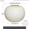 Black King Kong Resin Flower Pot - Large Cream-Style, Round for Living Room