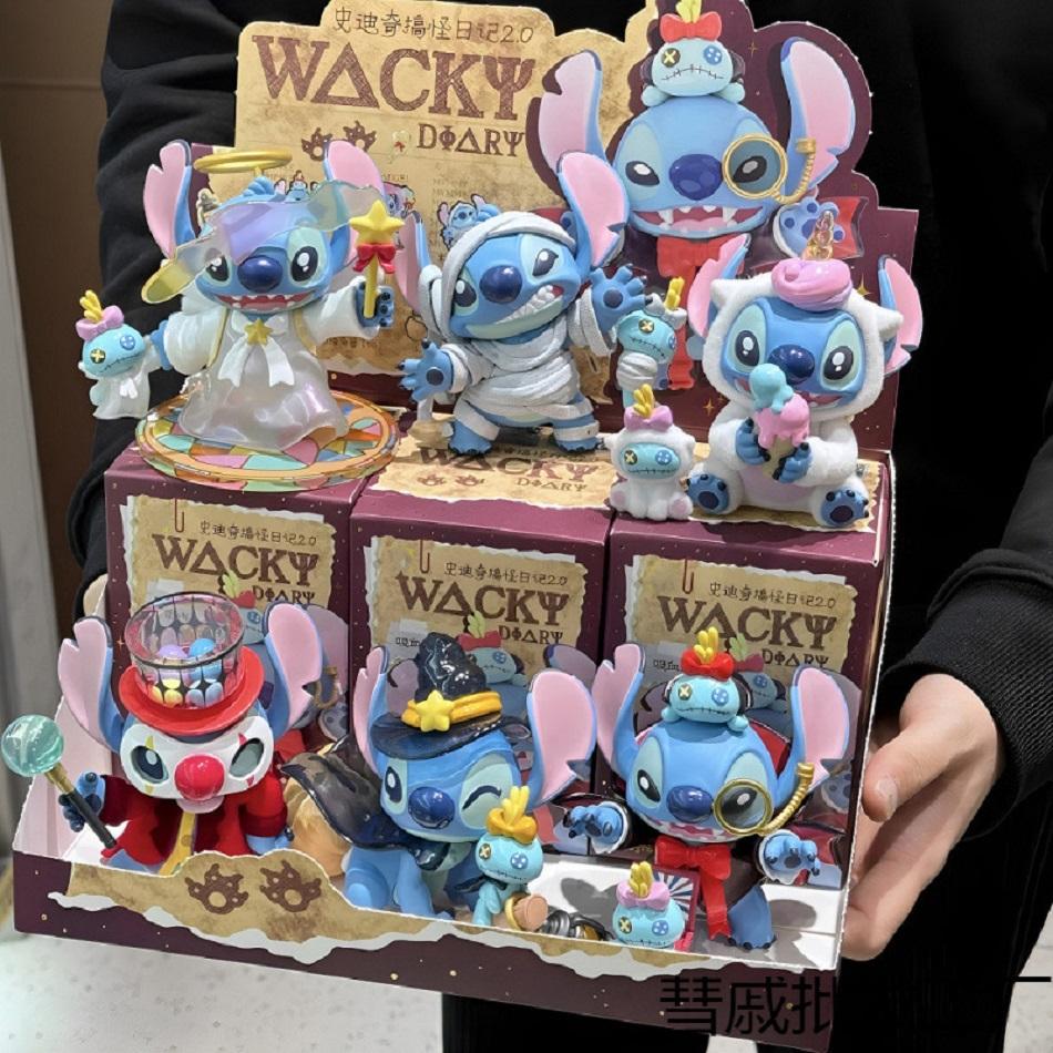 Latest Stitch Weird Diary Series Anime Figures Creative Cute Doll Statue Model   Plaything Kids Birthday Gifts