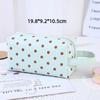 1/3Pcs Pink Polka Dot Pu Makeup Bag Set Large Capacity Sturdy Handle For Travel Daily Cosmetic Storage