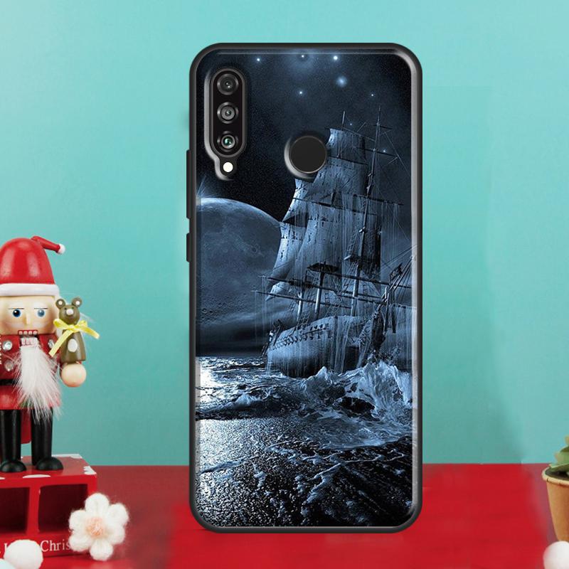 Sailing Pirate Ship Boat For Huawei Nova Y70 Y90 Y60 Y72 Y61 Y91 12s 12i 11i 7i 8i 9 10 SE P60 Pro P30 P40 Lite Case Huawei Nova Y61