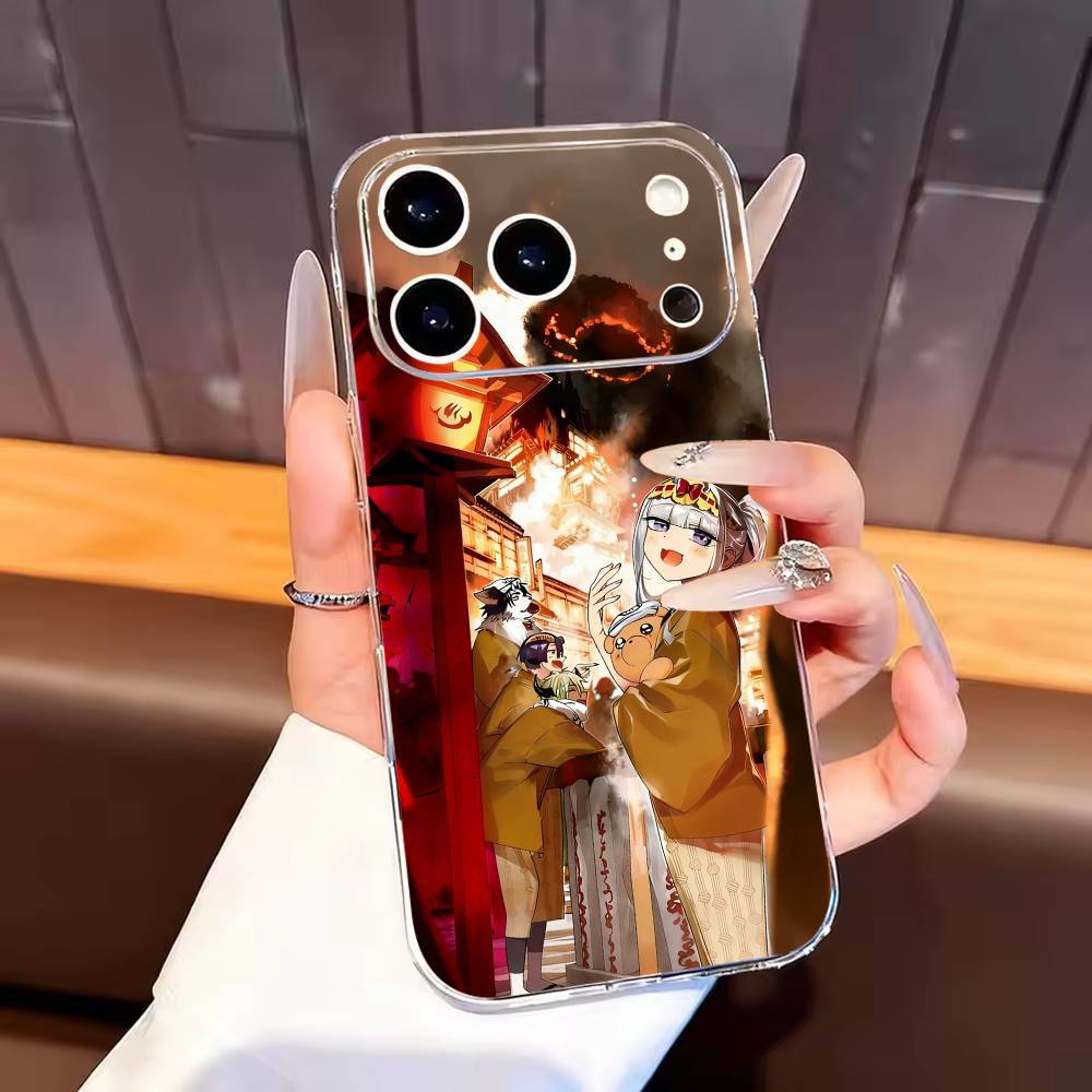 Sleepy Demon C-Castle Phone Case For iPhone17,16,15,14,13,12,11 Plus,Pro Max Soft Transparent Cover