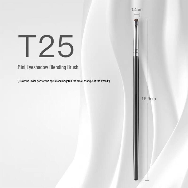 Double-Ended Tear Trough Concealer Brush Set with Real Horse Hair