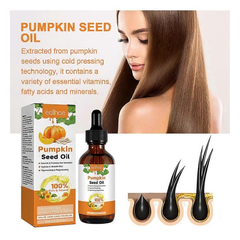 Natural Pumpkin Seed Oil Pure Hair Skin Care Treatment Growth Scalp Moisturizer