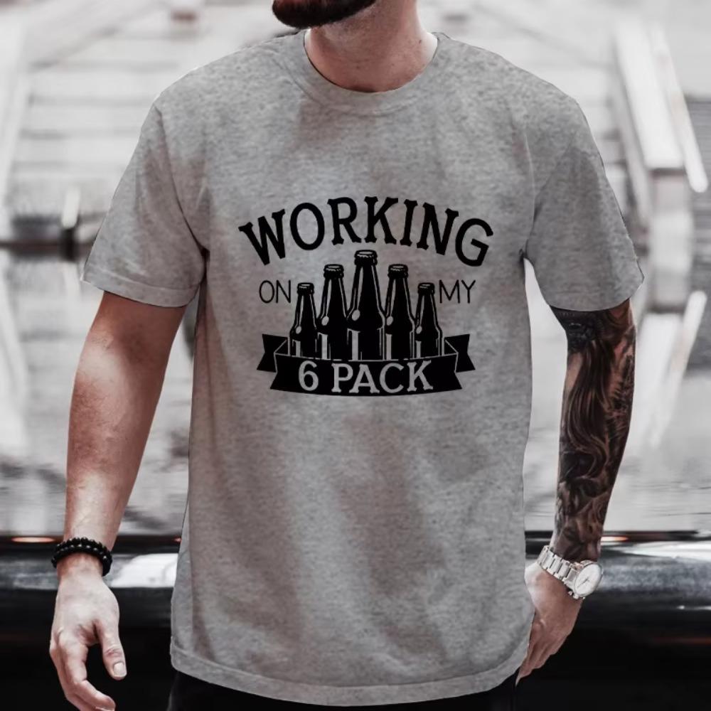 Men Tees International Beer Day Funny Graphic Y2k Tops Male Friends Drinking Party Plus Size Matching Shirts Outfit Streetwear
