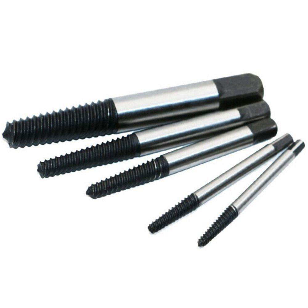 6pcs Efficient Bolt Remover Convenient Drill Bit Set Wear-resisting Broken Screw Extractor  Faucet
