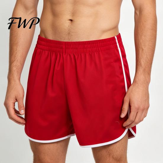 Men Fitness Shorts Summer Sports Quick-drying Breathable Gym Workout Short Pants Elastic Waist Drawstring Athletic Running