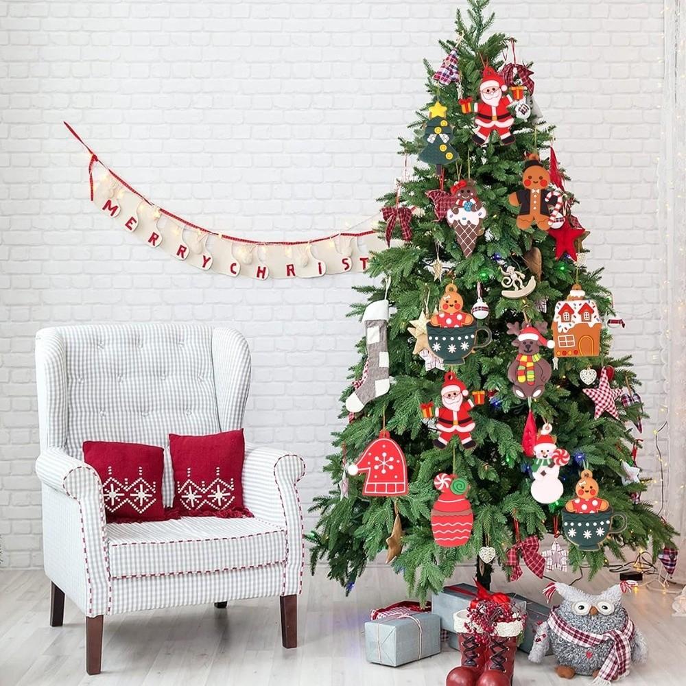 Hanging Charms Gingerbread Man Ornaments Cute DIY Craft Xmas Holiday Decor Festive Gingerbread Christmas Decor Party Supplies