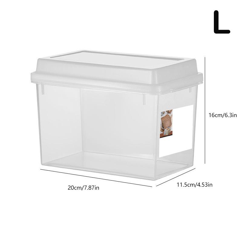 Brotbehälter, Aufbewahrungsbox, Küchenspender, Brotkästen, Backen, Brot, Kuchen, Behälter, luftdichte Box, Kühlschrank, transparente Küche