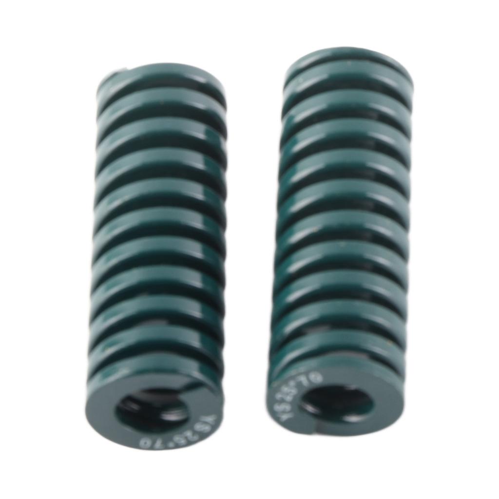 2pcs OD 25mm ID 12.5mm Heavy Load Mould Die Spring Green (TH25*70mm)