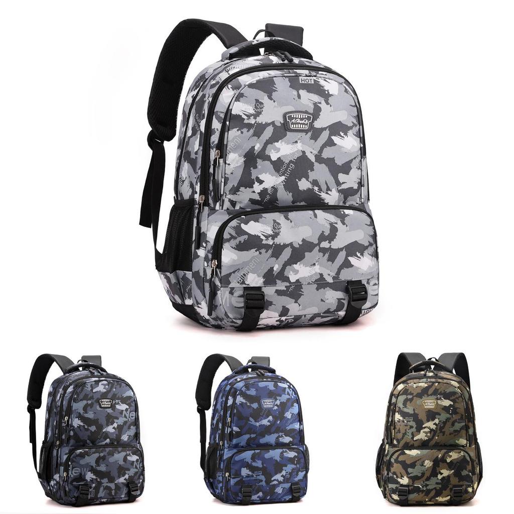 Mens Camouflage Laptop Backpack With Breathable Oxford Fabric For Travel And School Use