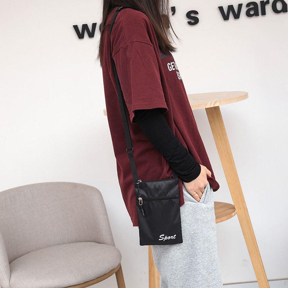 Soild Color Outdoor Fashion Small Simple Square Messenger Bag Storage Bag Mobile Phone Bag Letter