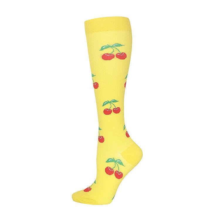 Șosete de Compresie pentru Ciclism în Aer Liber - Șosete Sport Elastice Medii cu Presiune