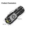 Super Bright Mini 3LED Flashlights With Pen Clip Built in Battery USB Charge Flashlight Outdoor Portable Torch Emergency Lamp