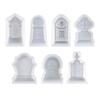 Cross Tombstone Ornament Silicone Mold for Candle Making Halloween Decoration Exploy Resin Casting Molds Plaster Soap