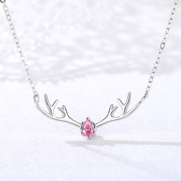 Japanese and Korean Creative Deer Horn Pendant - One Deer Has Your Necklace