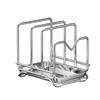 Anti-slip Multi-layer Pot Lid Rack Stable Pot Lid Storage Rack Pot Cover Shelf  Pantry