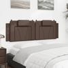Vidaxl Headboard Pillow, Brown, 160 Cm, Faux Leather