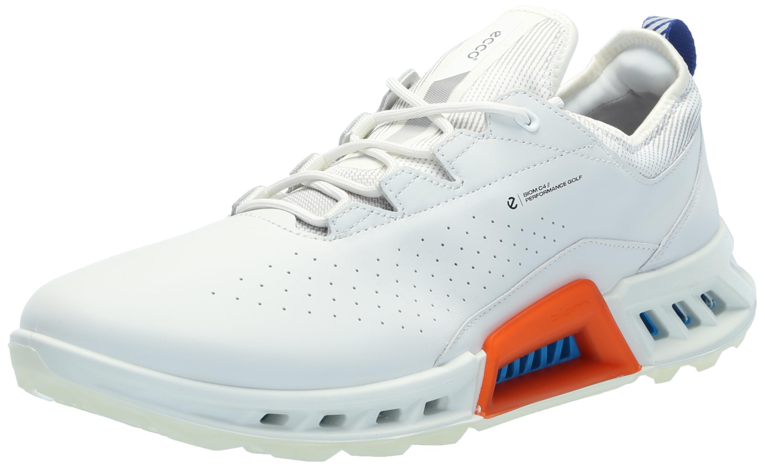 

ECCO Waterproof Golf Shoes Biom C4 BLUE cm 3E Men s Lace-up WHITE/MAZARINE 24.5