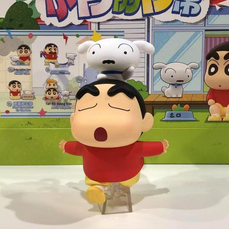 Crayon Shin-chan: Shiro's Life Blind Box Figurine - Trendy Toy Doll & Desktop Ornament Gift