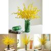Orchid Yellow Dancing Silk Flower Arrangement For Table Centerpiece Photography