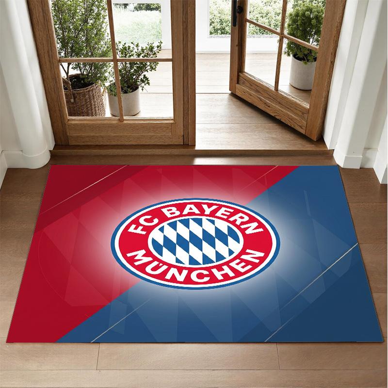 Tapis Velours Cristal Design Bayern Munich Tapis Décoratif Doux pour Chambre à Coucher Entrée