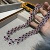 Fashion Personality Trendy Flash Full Diamond Tassel Necklace Bracelet Set Women'S Fashion Versatile
