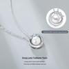 S925 Sterling Silver Star & Moon Freshwater Pearl Necklace - Fashionable, Versatile Clavicle Design for Women