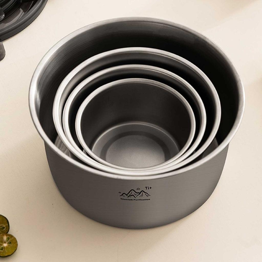 Ultralight Titanium Purification Dinner Box Portable Fresh-keeping Food Storage Container For Outdoor Picnic Camping Lunch Box