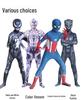 Venom Superhero Bodysuit Halloween Costume: Spiderman & Black Panther Cosplay Jumpsuit