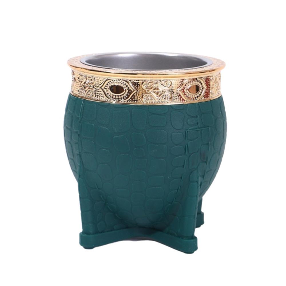 Tortoiseshell Pattern Eggshell Cup Flat Bottomed Coffee Cup Household Drinking Mug  Tea Green Wide Mouth
