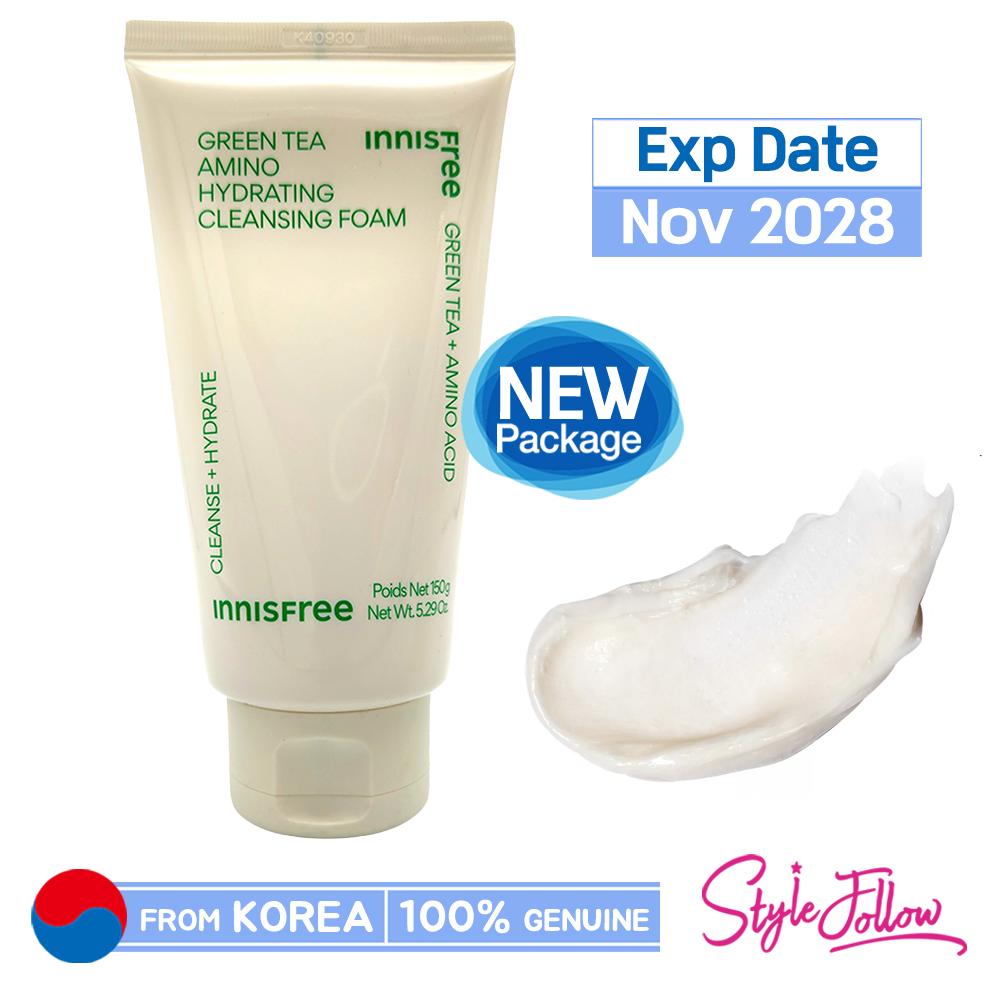 

[INNISFREE] Увлажняющая пенка для умывания с зеленым чаем и аминокислотами 150 г 1pc + Sample Gifts