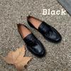 Premium Cowhide Edition~ Platform Small Leather Shoes Women's British One-Pedal Lazy Leather Loafers