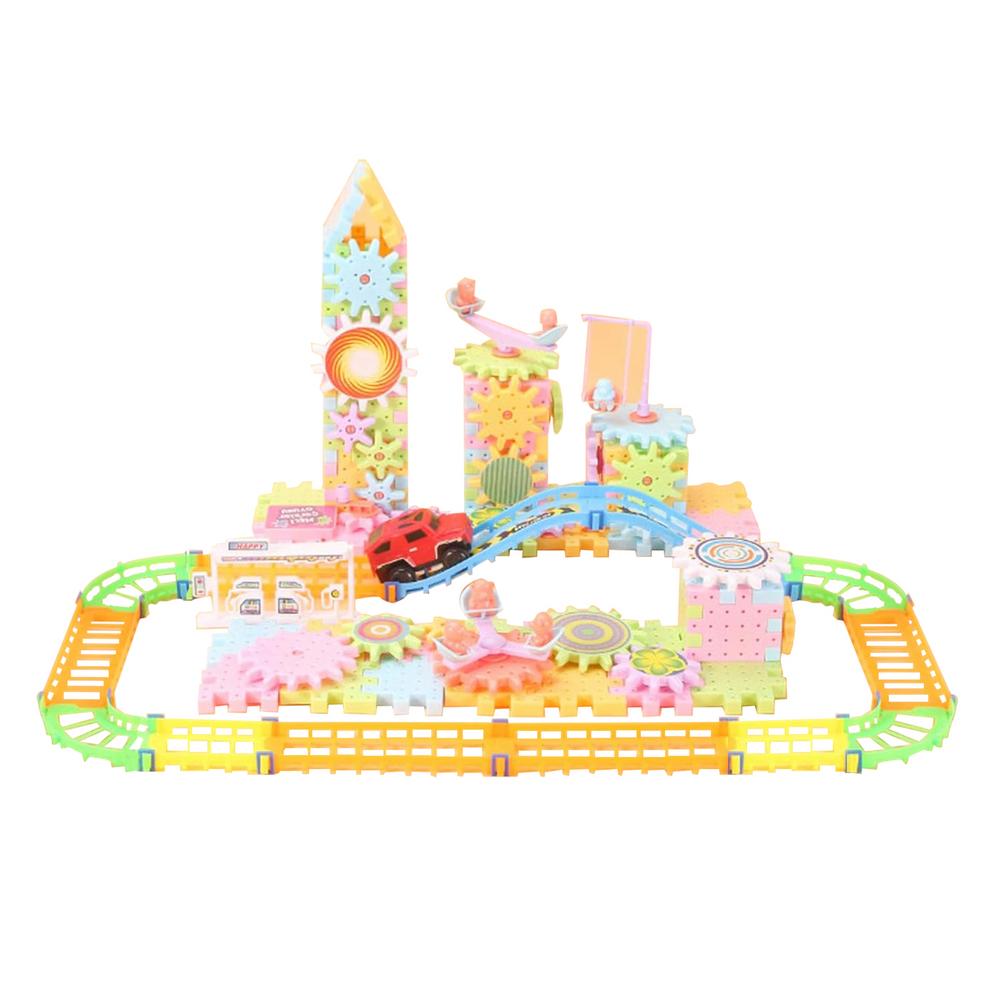Building Blocks Gear Cogs Toy Electric Brick Building Gears Toy Set Reusable Interlocking Spinninggears Building Educational toy