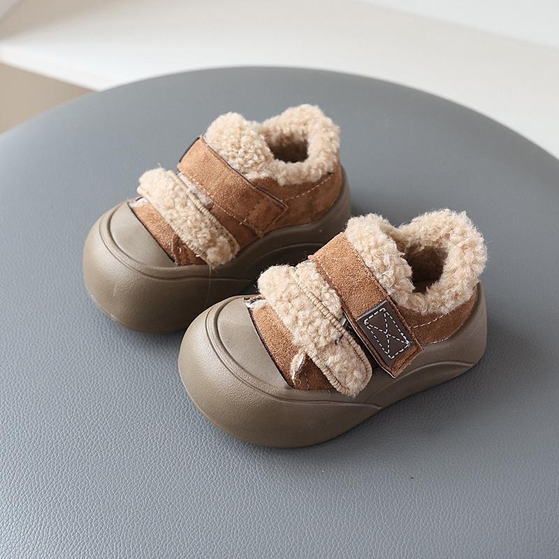 

Детская легкая повседневная обувь для мальчиков, кроссовки из хлопка с плюшем, большого размера, для девочек, теплая хлопковая обувь 23 хаки