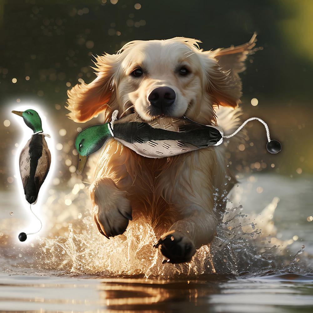 Dead Duck Dummy Bumper Floating Mimics Dead Duck Bumper Dog  Decoy for Outdoor Training Waterfowl Retriever