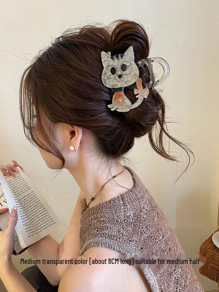 Charming Kitten Summer Shark Hair Clip 2024 - Sweet High-End Hair Accessory