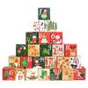 Caixas de Calendário do Advento de Natal 24 Peças Enchimento de Pequenos Presentes de Natal Suprimentos de Embalagem para Crianças Meninas Meninos Presente de Aniversário