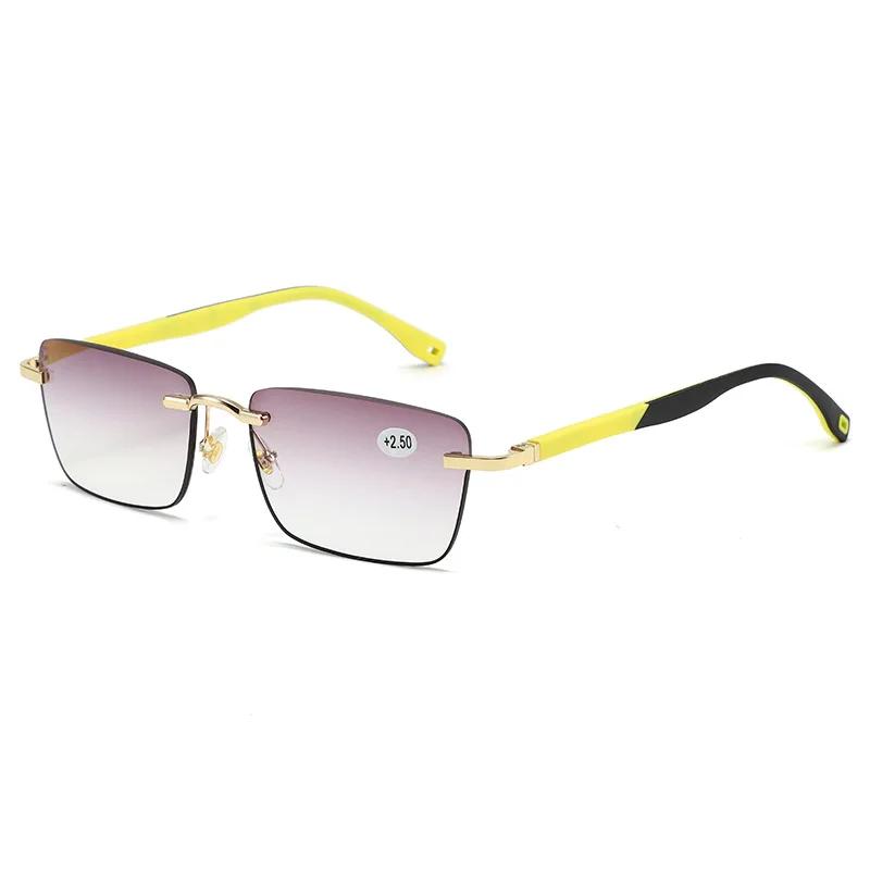 

Новые очки для пресбиопии Защита от солнца Модная квадратная оправа Мужские деловые Гибкие спортивные Очки для чтения высокой четкости 4