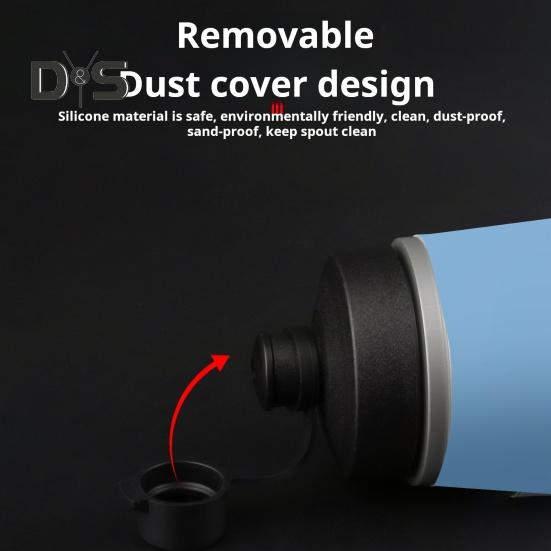 610ML Bicycle Water Bottle with Dustproof Lid Large Capacity Insulated Portable Lightweight Outdoor Travel Sports Cycling Squeeze Drinking Bottle