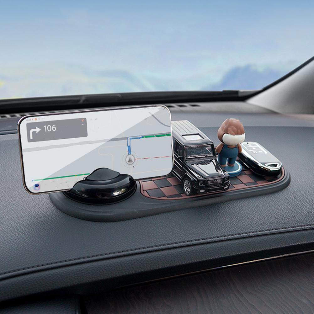 Anti-slip Grip Pad Car Anti-slip Mat Phone Holder 360-degree Rotation Car Dashboard Mat with Phone Holder for Anti-slip for Safe
