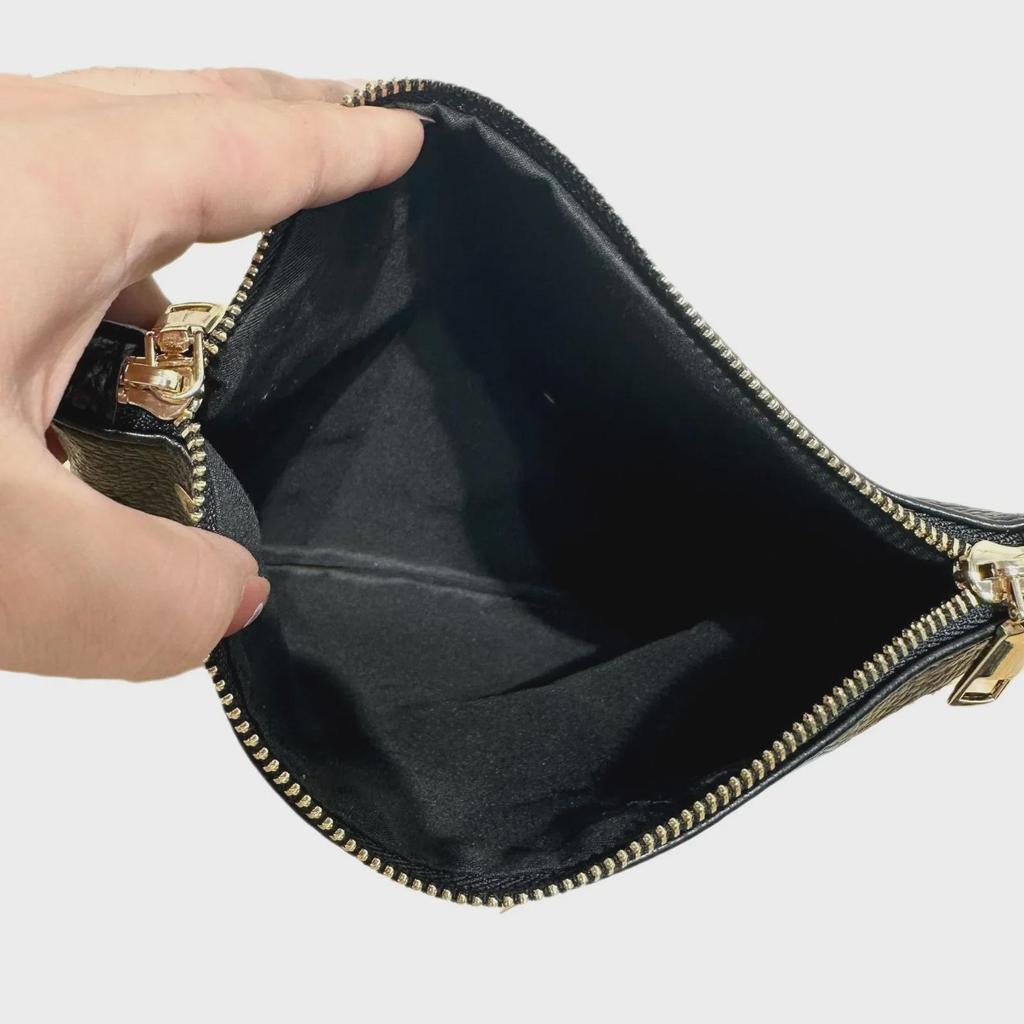 Trendige Umhänge-Schultertasche mit Litschi-Muster - Schlichtes, vielseitiges Design