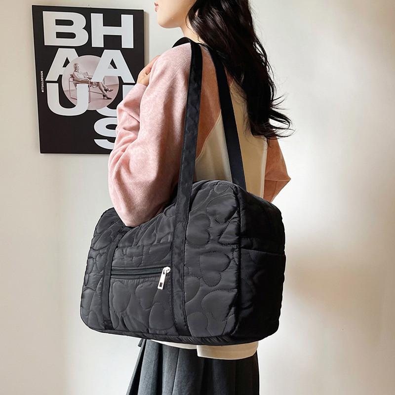 Street Style Nylon Bag For Women Large Capacity Crossbody Travel Purse With Zipper