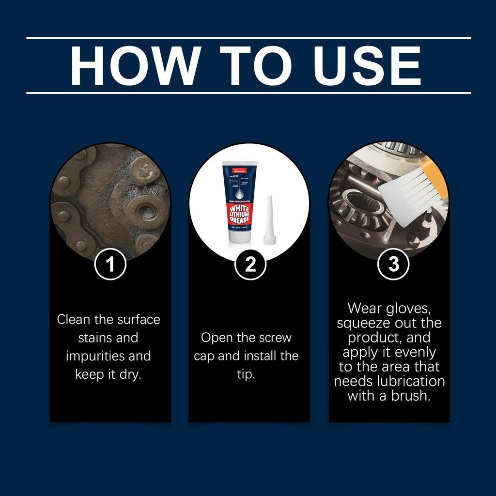 50g Multi-purpose Grease Kit Lubrication Moisture and Rust Prevention Cleaning Renovation Metal Maintenance Rust Remover
