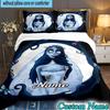 Custom Name 3PCS Corpse Bride Art Heart Bedding Set, Bedding Set Including 1pc Duvet Cover And 2pcs Pillowcases for Bedroom,Dormitory Gift