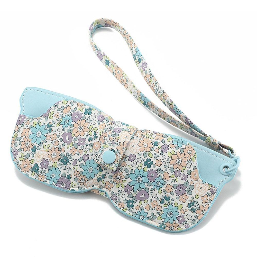 Solid Color Sunglasses Pouch with Keyring Hanging Sunglasses SunGlasses Holder  Eyewear Accessories
