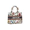 Dior BookTote Embroidery Tote Bag, Shopping Bag, Handbag Small Women's White/Multicolor M1265ZEAU-M933