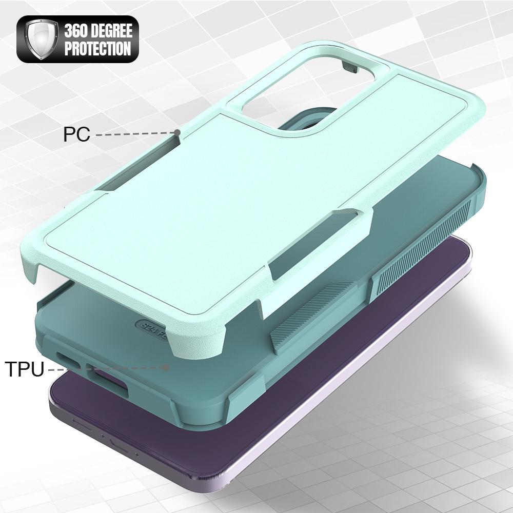 Applicable to Samsung A56 A36 sailing 2-in-1 mobile phone case S26Ultra color matching anti-drop A26 protective case