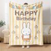 1pc Miffy3 Blanket, Gift, for Men and Women, Soft Blanket, Good for Sofa Bed Couch Travel, Lightweight Flannel Blanket