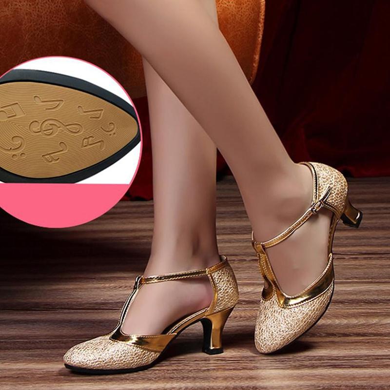 Women Dance Shoes Rubber Sole Modern Salsa Ballroom Tango Latin Jazz Performance Footwear For Girls Ladies