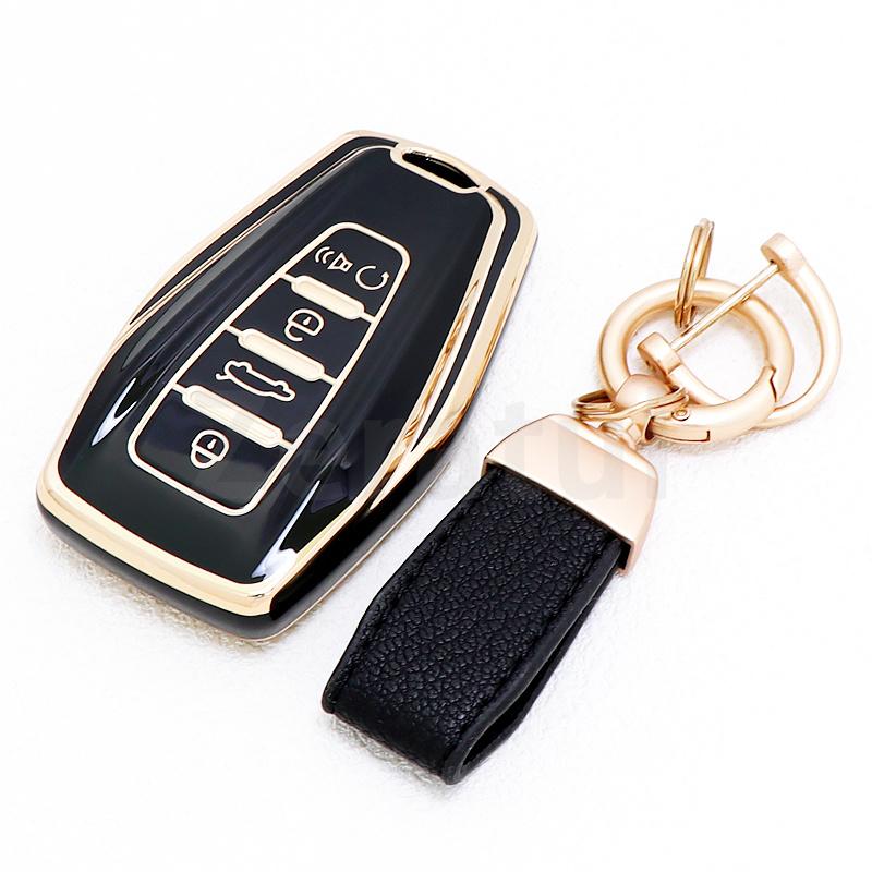 Tpu Car Key Case Cover Auto Shell Fob For Geely Coolray - Atlas Boyue Nl3 Emgrand X7 Ex7 Suv Gt Gc9 Borui